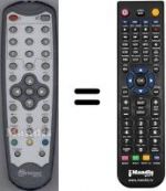 Télécommande équivalente Metronic WHV3068W