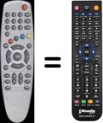 Télécommande équivalente WHV3112W