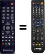 Télécommande équivalente WHV12467W