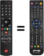 Télécommande équivalente WHV14755W