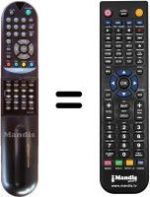 Télécommande équivalente HVS54391