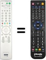 Télécommande équivalente HVS54975