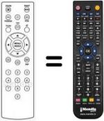Télécommande équivalente HVS54519