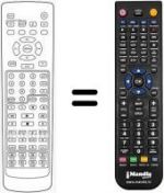 Télécommande équivalente Granprix HVS54201