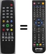 Télécommande équivalente HVS53410
