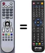 Télécommande équivalente HVS54837
