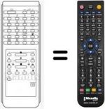 Télécommande équivalente HVS52648