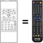 Télécommande équivalente Philips HVS52657