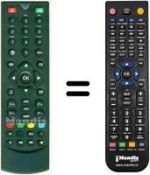 Télécommande équivalente HVS53448