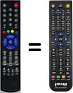 Télécommande équivalente HVS53541