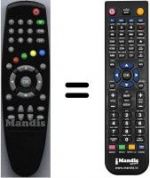 Télécommande équivalente HVS53412