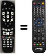 Télécommande équivalente HVS53477