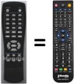 Télécommande équivalente HVS54949