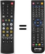 Télécommande équivalente HVS53495