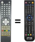 Télécommande équivalente HVS54879
