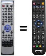 Télécommande équivalente HVS59608