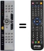 Télécommande équivalente HVS53386