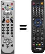 Télécommande équivalente HVS53500