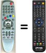 Télécommande équivalente HVS53475