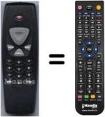 Télécommande équivalente HVS53327