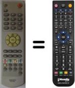 Télécommande équivalente HVS54754