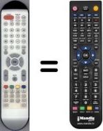 Télécommande équivalente Schaub Lorenz HVS54925