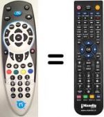Télécommande équivalente HVS53273