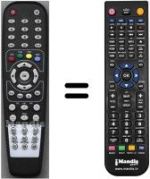 Télécommande équivalente HVS54927