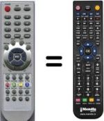 Télécommande équivalente HVS54917