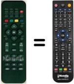 Télécommande équivalente HVS53464