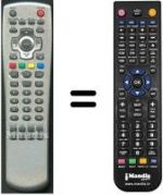 Télécommande équivalente HVS54014