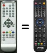 Télécommande équivalente Swisstec HVS54998