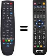 Télécommande équivalente HVS53460
