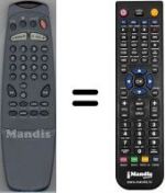 Télécommande équivalente WHV3976