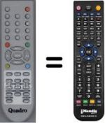Télécommande équivalente WHV3989