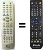 Télécommande équivalente LG SEC14629