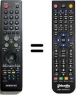 Télécommande équivalente Samsung SEC0641