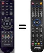 Télécommande équivalente Changhong WHV14327