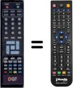 Télécommande équivalente WHV14436