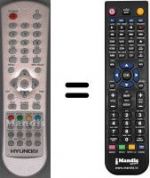 Télécommande équivalente Hyundai WHV3333