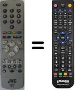 Télécommande équivalente JVC WHV3408
