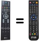 Télécommande équivalente LG WHV14664