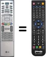 Télécommande équivalente LG SEC3951