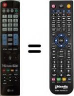 Télécommande équivalente LG WHV12440