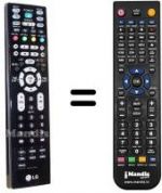 Télécommande équivalente LG WHV12456