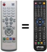 Télécommande équivalente SEC0484