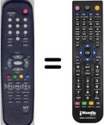 Télécommande équivalente WHV3255