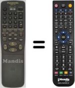Télécommande équivalente Panasonic SEC2771