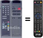 Télécommande équivalente WHV5165
