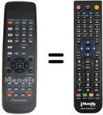 Télécommande équivalente Pioneer SEC15802